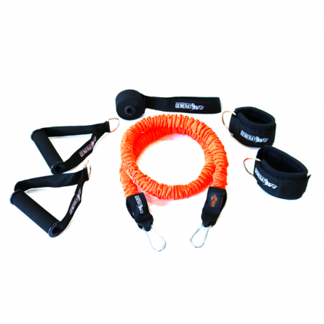 Picture of 35lb Resistance Band with door anchor, handles and ankle straps
