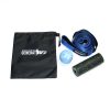 photo of stretch strap, lacrosse ball, mini foam roller & travel bag